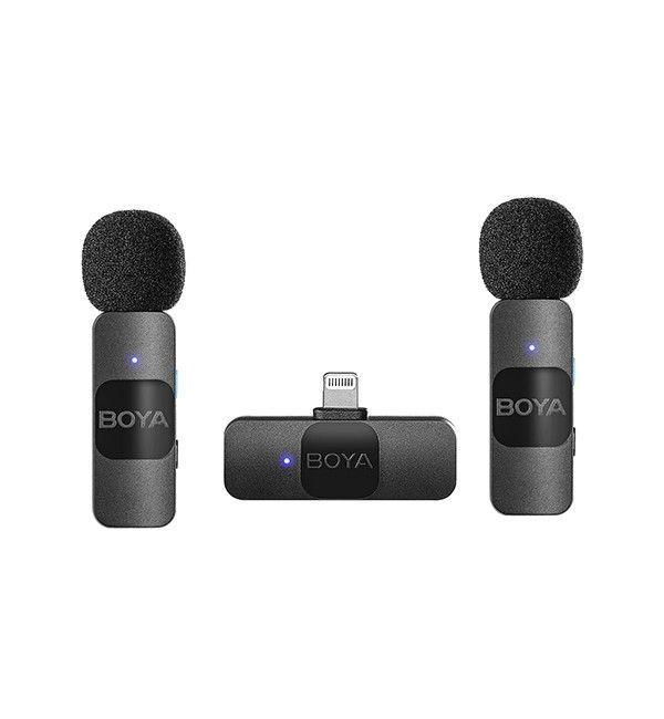 Micrófono Inalámbrico Doble Ultra Compacto Lightning BY-V2 Boya-0