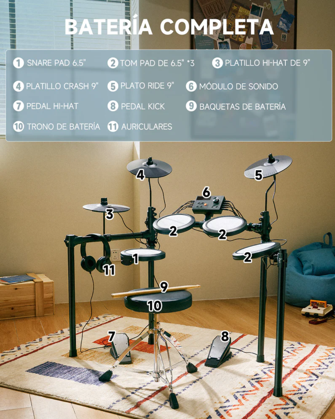 Bateria Electronica Donner DED 70-3