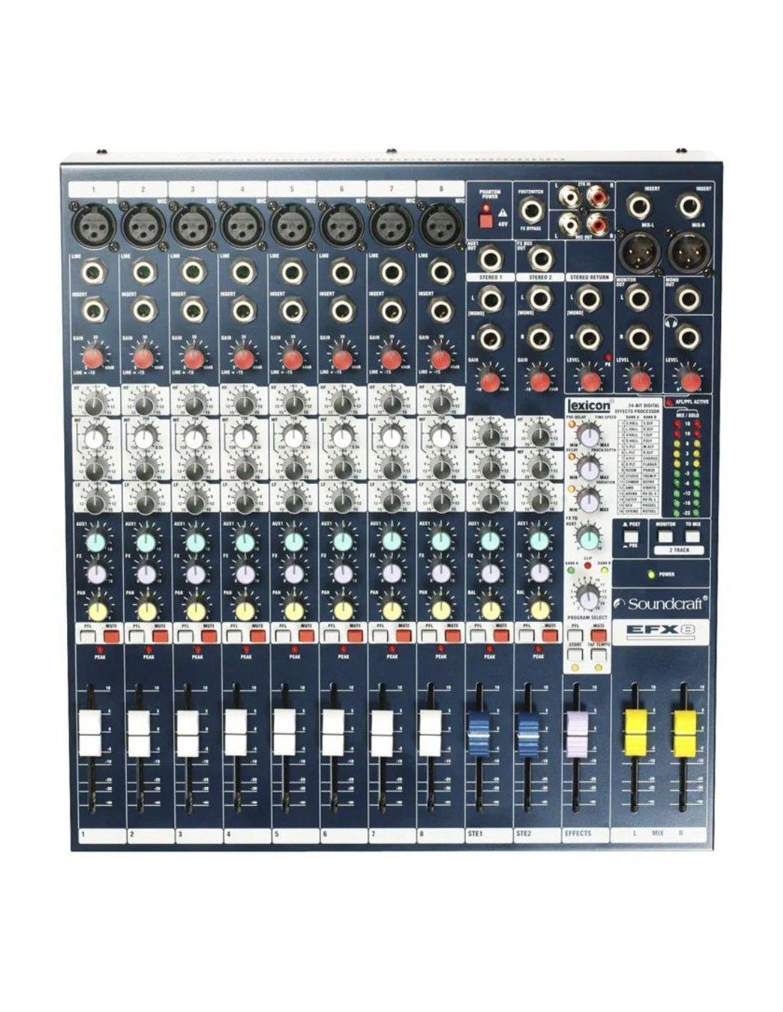 Mezclador Soundcraft con efectos EFX8-2
