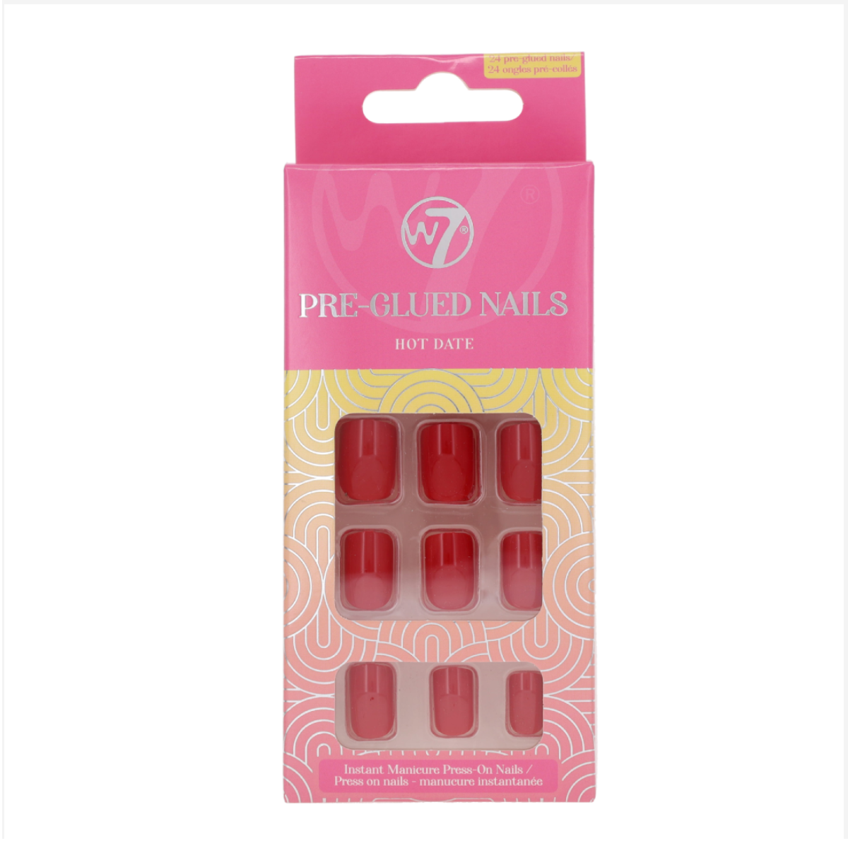 Uñas Postizas Prepegadas W7 Cosmetics Hot Date-1