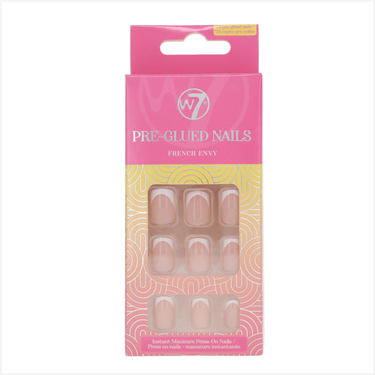 Uñas Postizas Prepegadas W7 Cosmetics French Envy-0