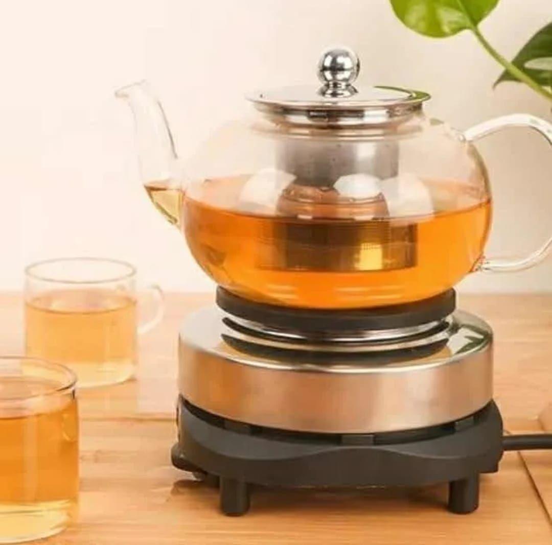 Tetera de Vidrio 1.200 ml con infusor, resistente al calor.-1