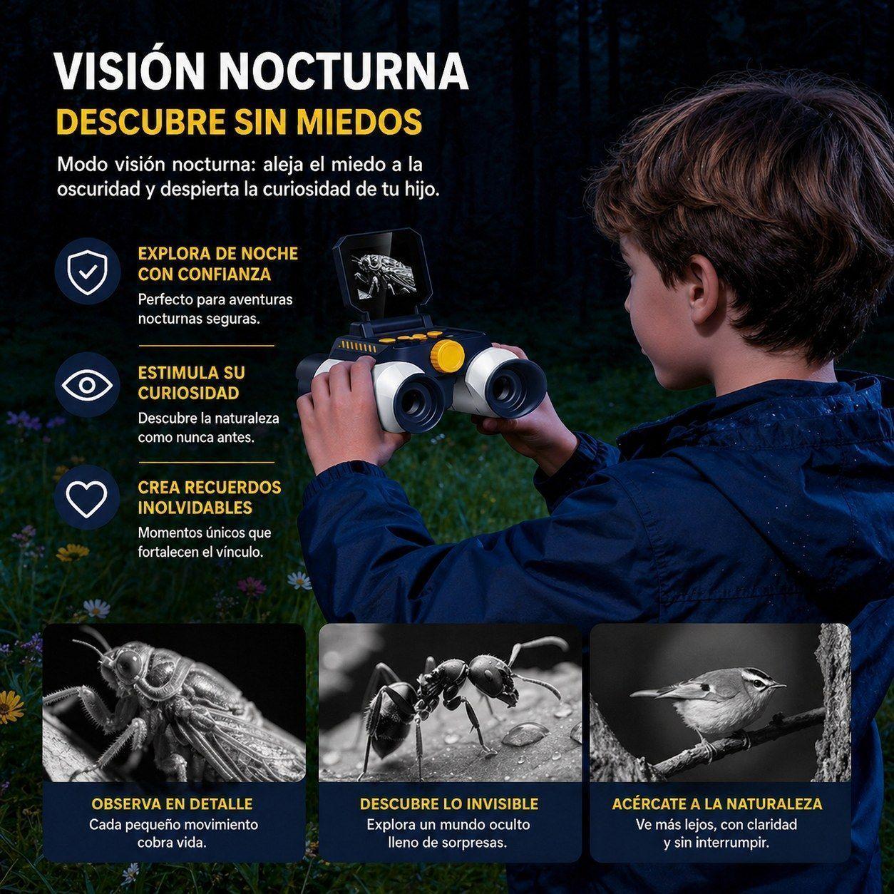 Binoculares Digitales Infantiles MamboKids con Pantalla IPS 2.4"-3