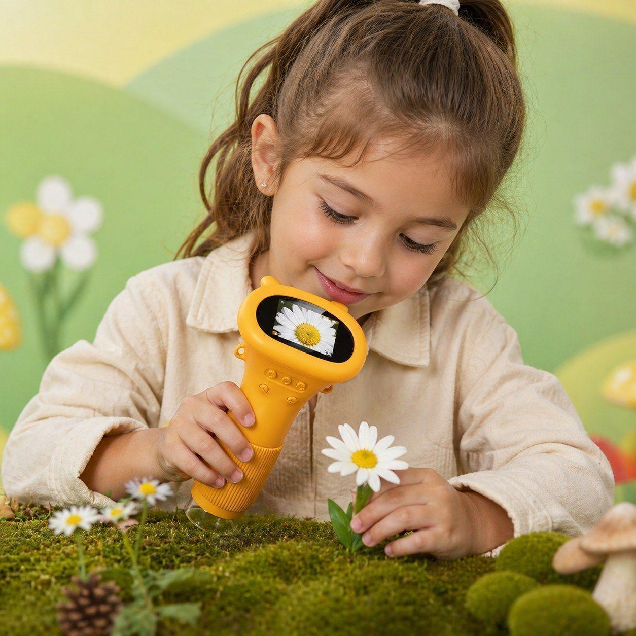 Microscopio Digital Infantil 1000X Pantalla IPS 2 Pulgadas-2