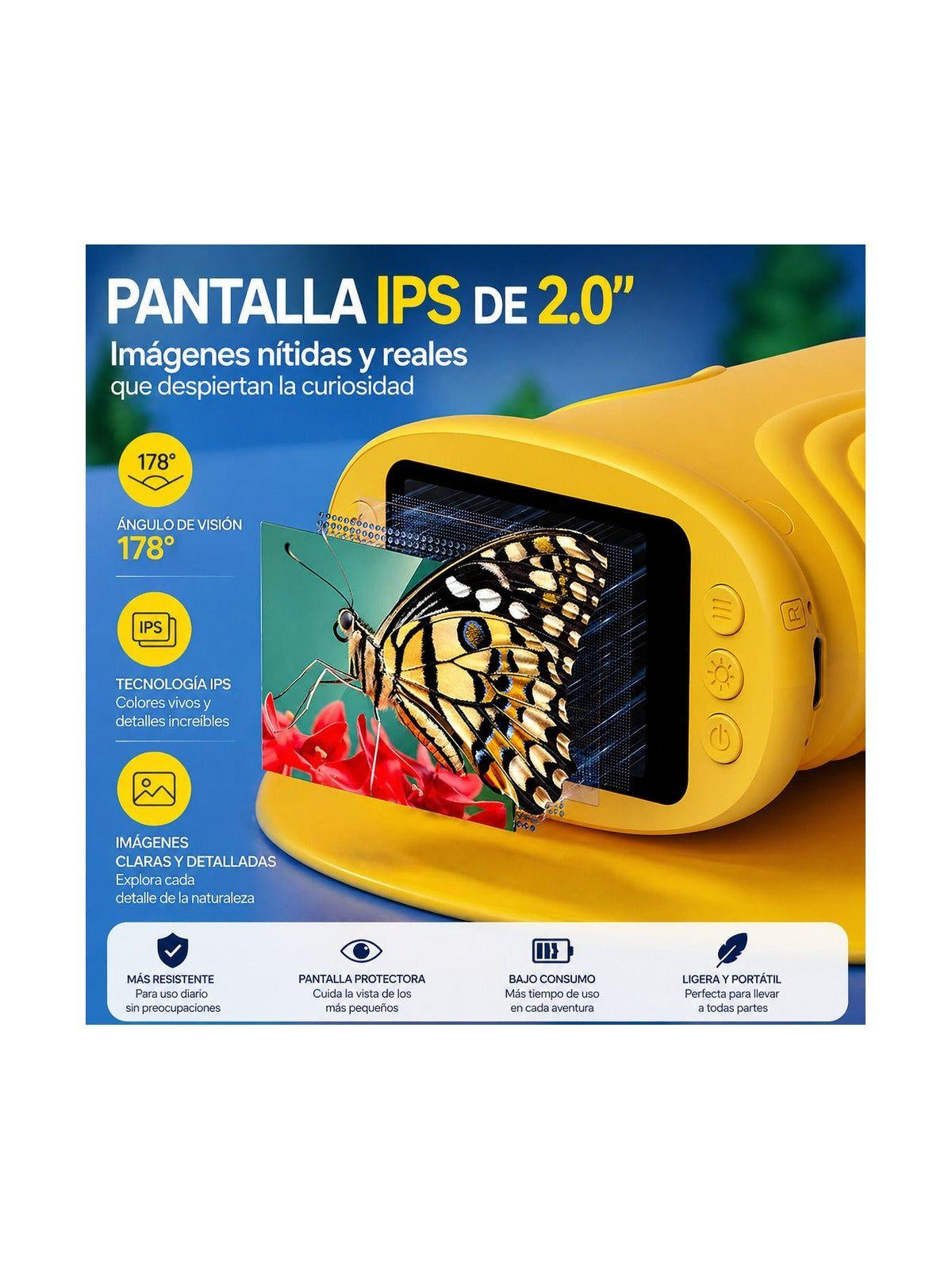 Microscopio Digital Infantil MamboKids 1080P con Pantalla IPS 2.0"-3