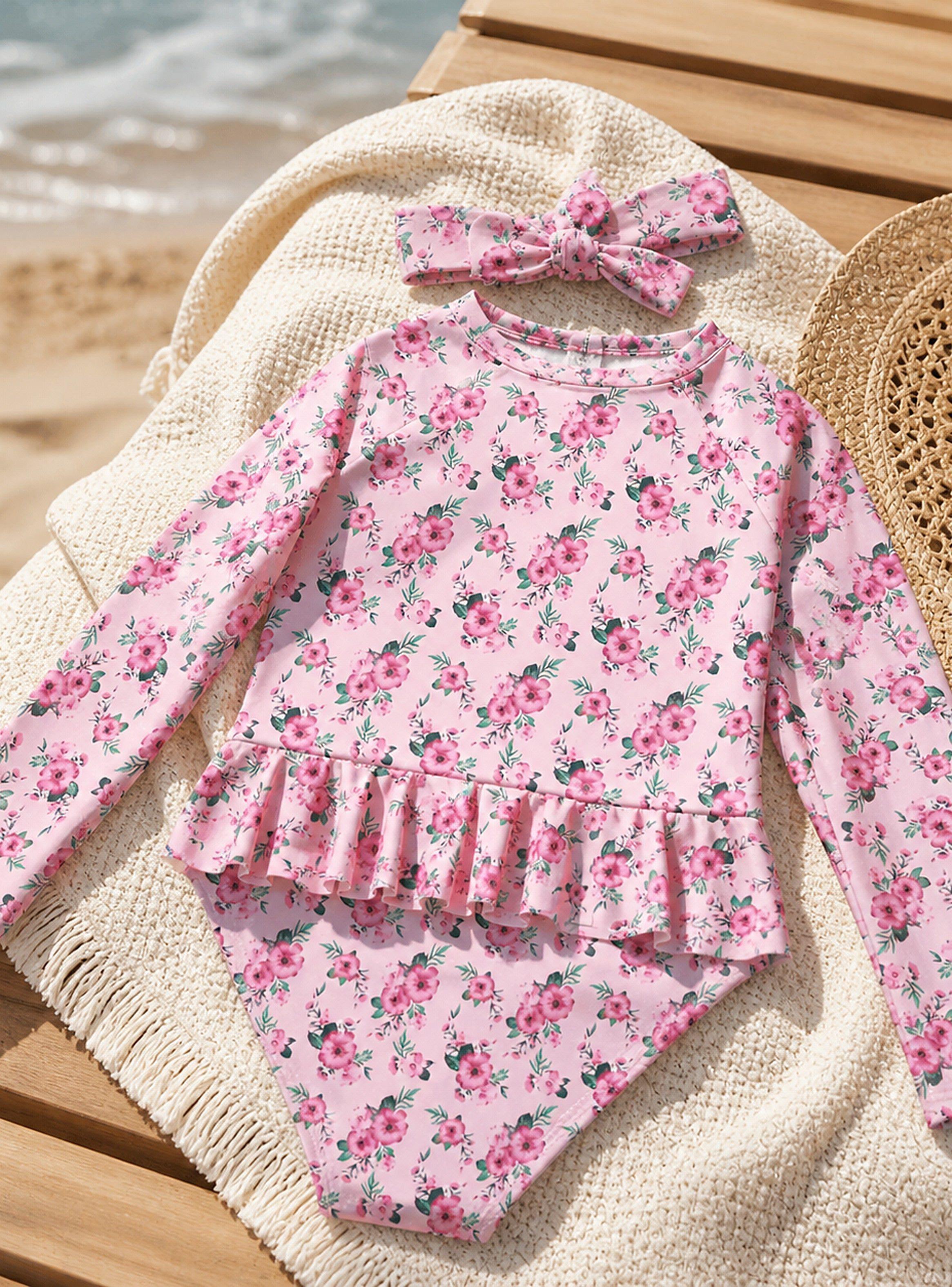 Traje de Baño Niña Manga Larga UPF50+ Amanda MamboKids-2