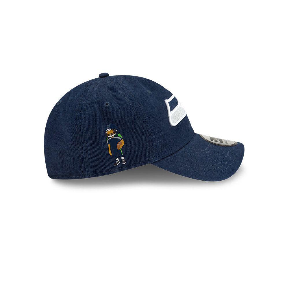 Gorra Casual Classic Concho  NFL Seattle Seahawks Bad Bunny Super Tazón Azul - 15198883-4