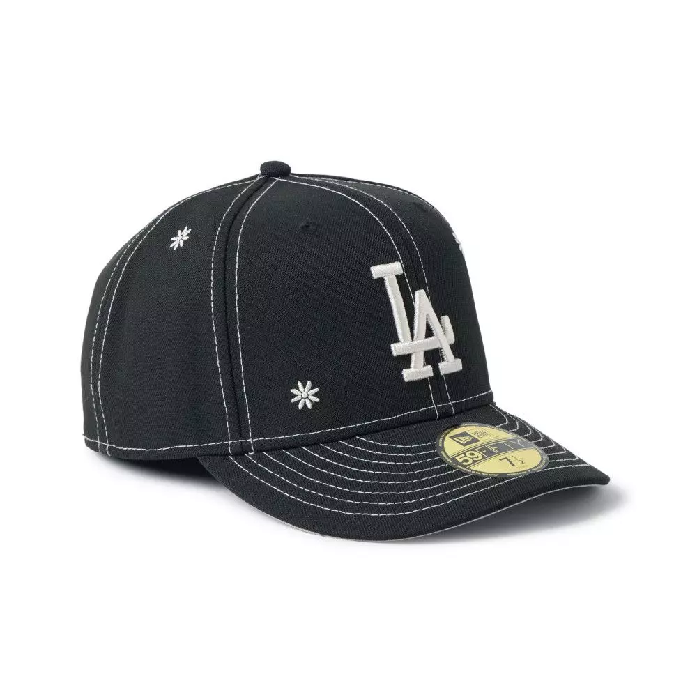 Gorra 59Fifty MLB Los Angeles Dodgers Flower Embroidery Negro - 14954489-1