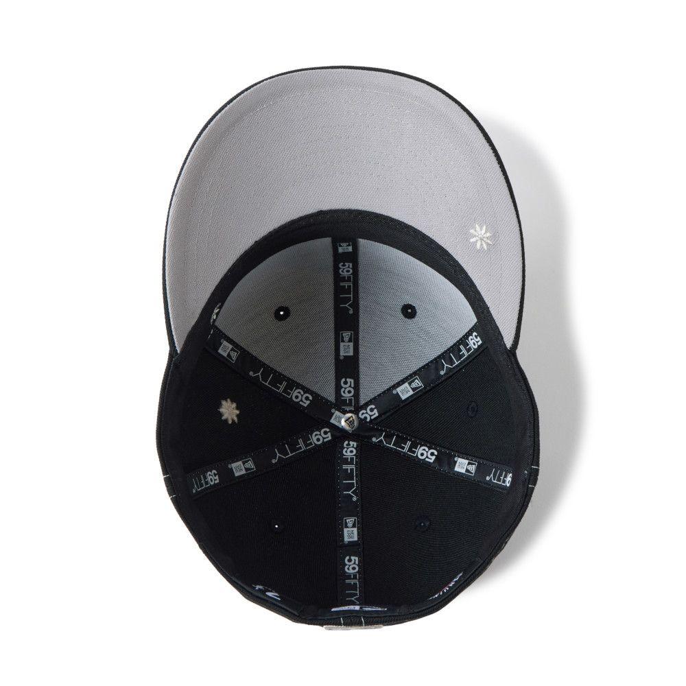 Gorra 59Fifty MLB Los Angeles Dodgers Flower Embroidery Negro - 14954489-6