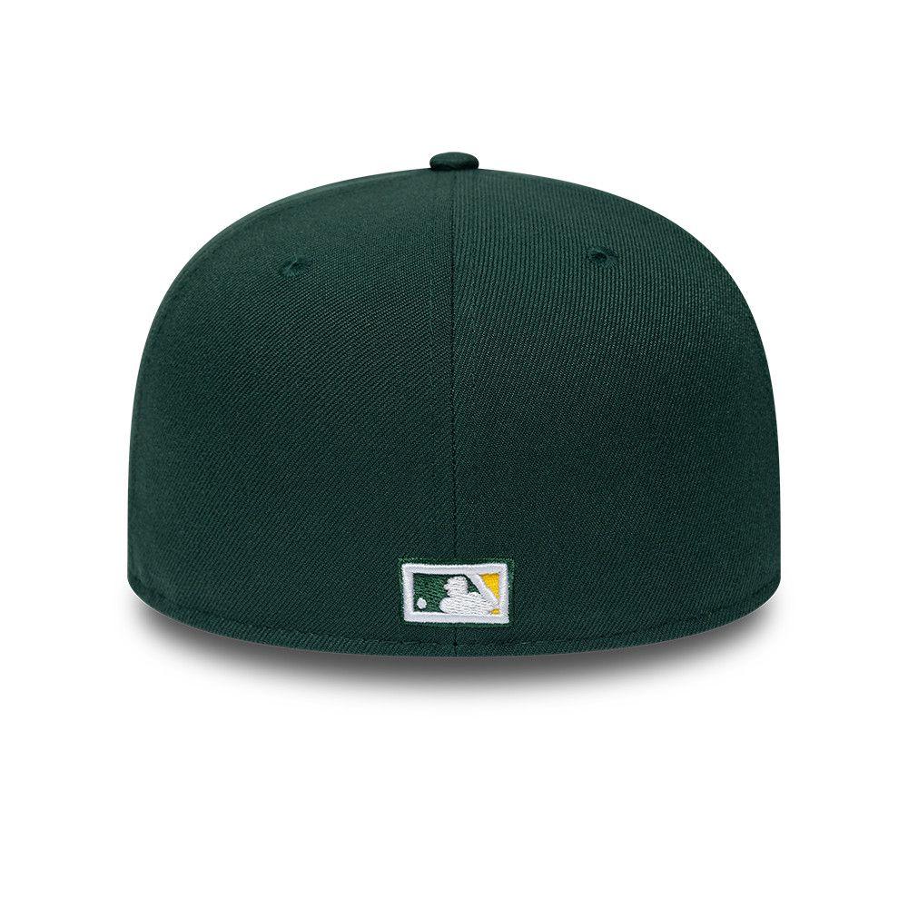 Gorra 59Fifty MLB Oakland Athletics Side Patch Verde Oscuro - 60870096-3