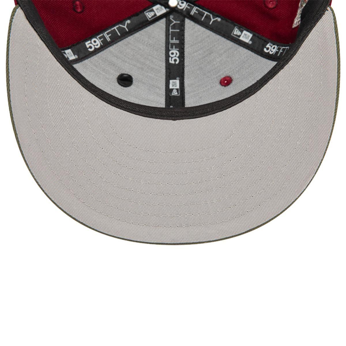 Gorra 59Fifty New York Yankees MLB Contrast Pin Dark Red - 60565076-5