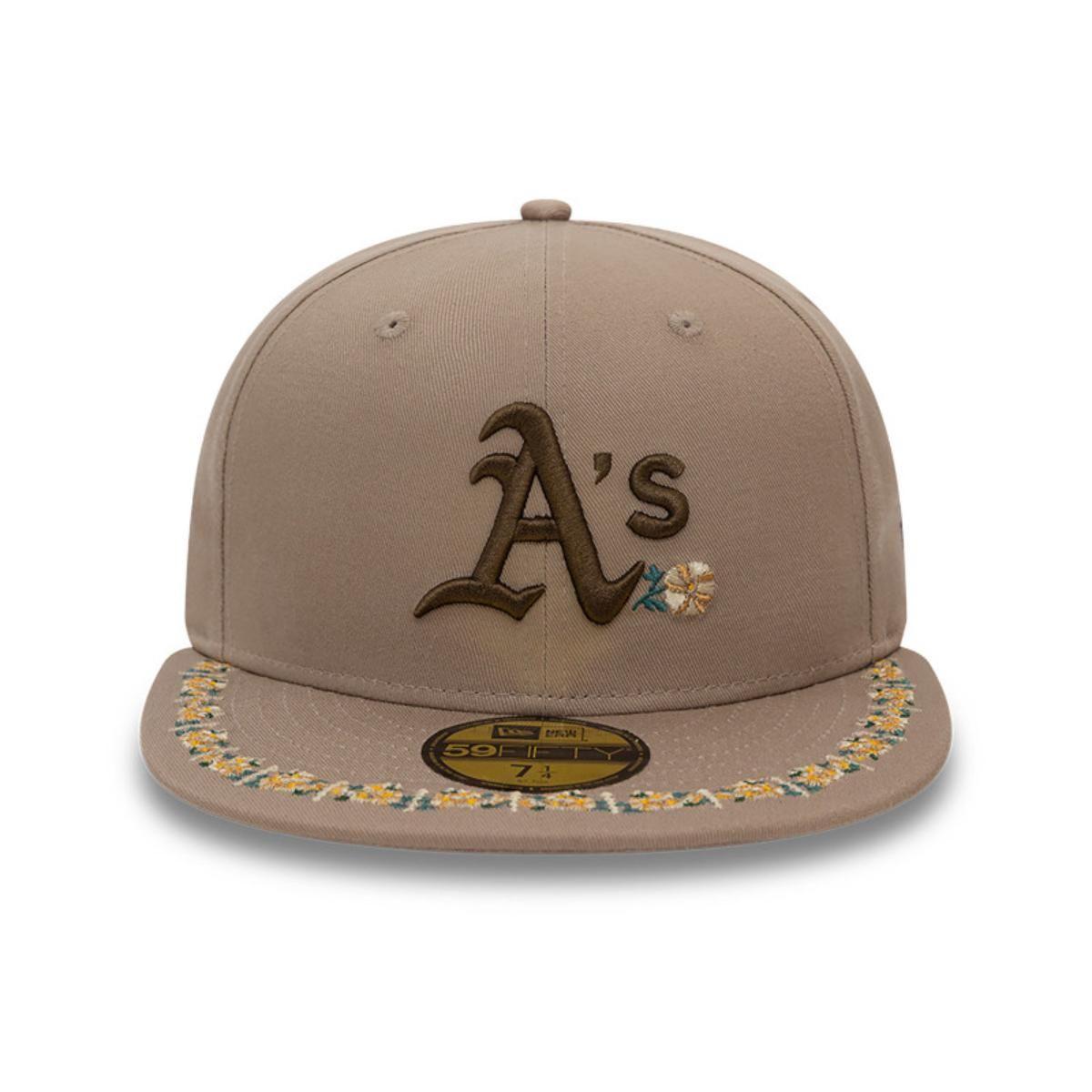 Gorra 59Fifty Oakland Athletics MLB Floral Border Brown - 60593306-2