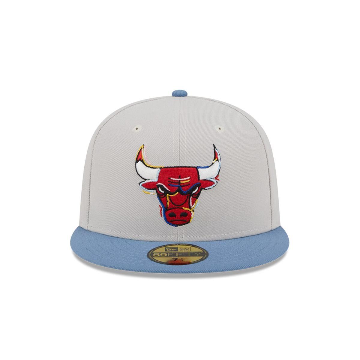 Gorra 59Fifty Chicago Bulls Color Brush Light Cream (Ltc) - 60504365-2