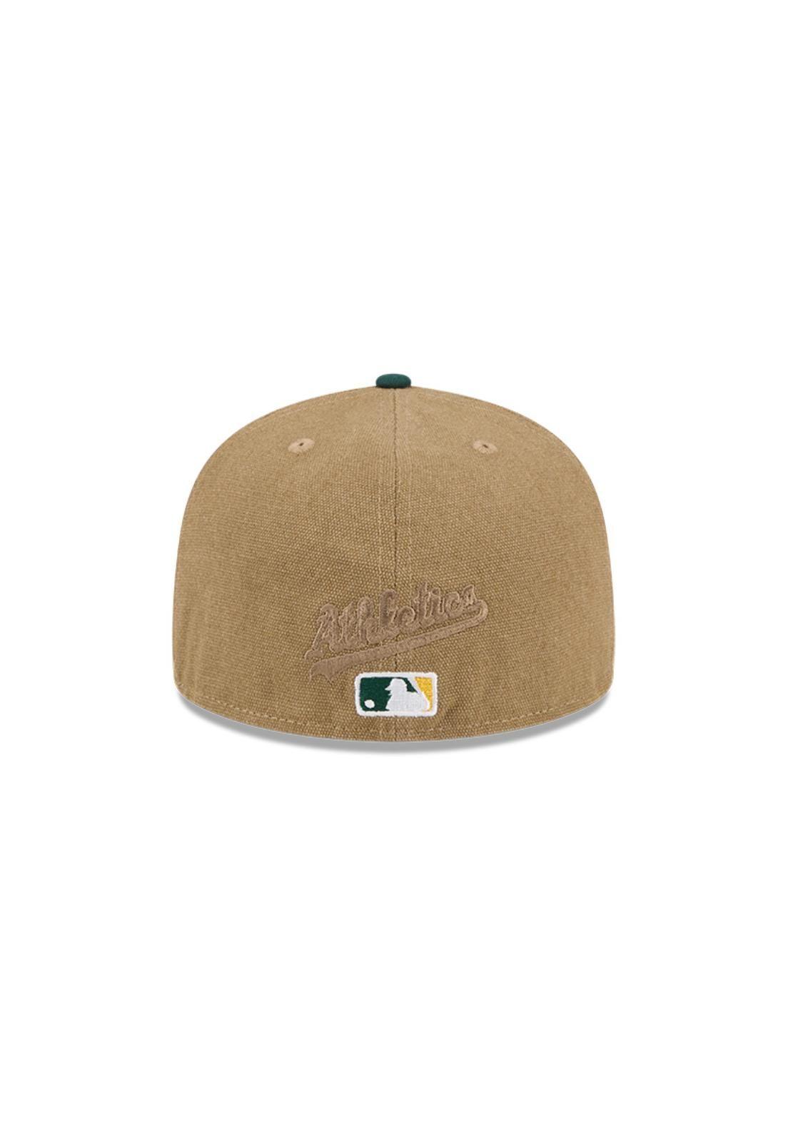 Gorro 59fifty MLB Oakland Athletics Canvas Crown Med Beige - 60569771-4