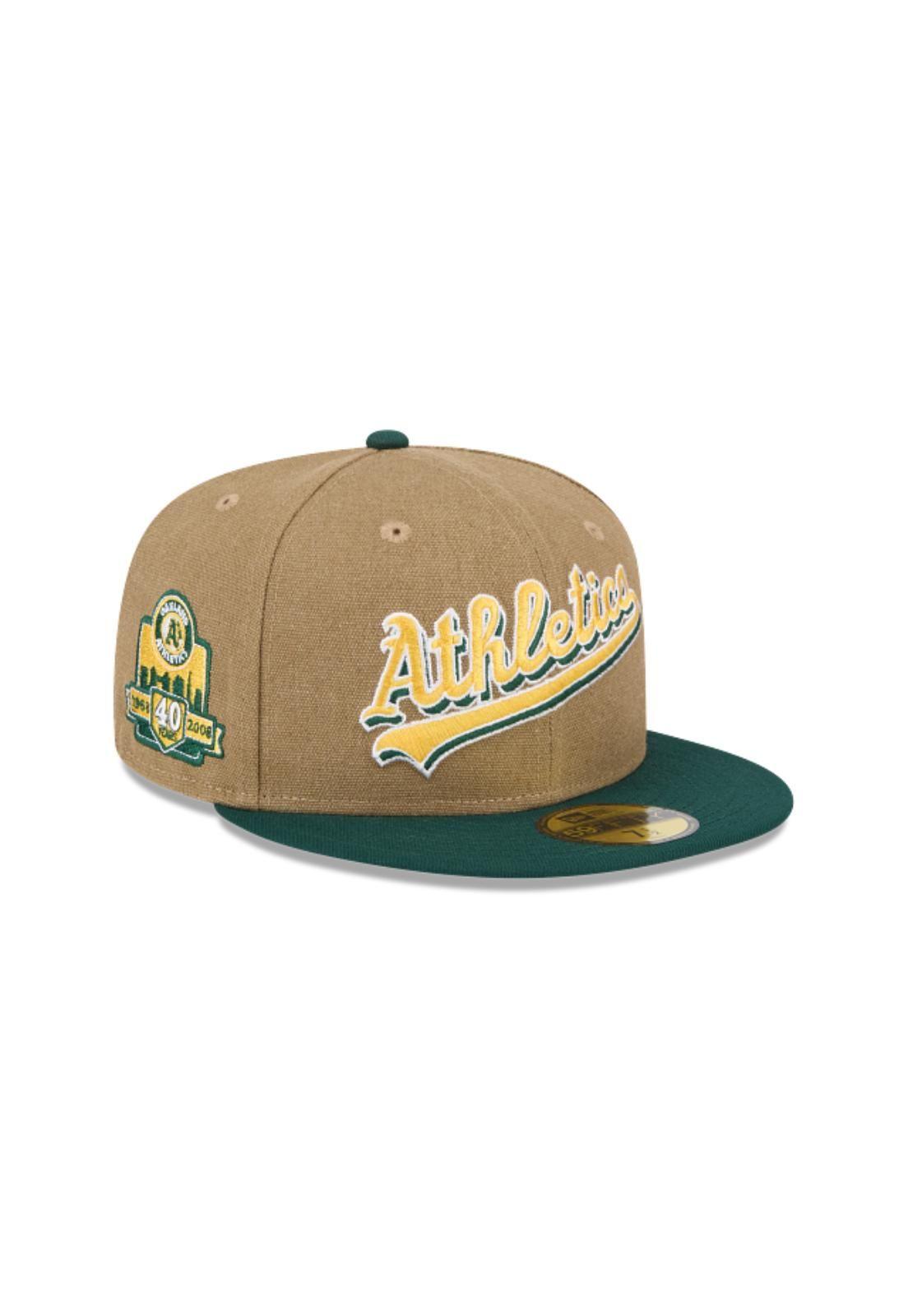 Gorro 59fifty MLB Oakland Athletics Canvas Crown Beige - 60569771-0