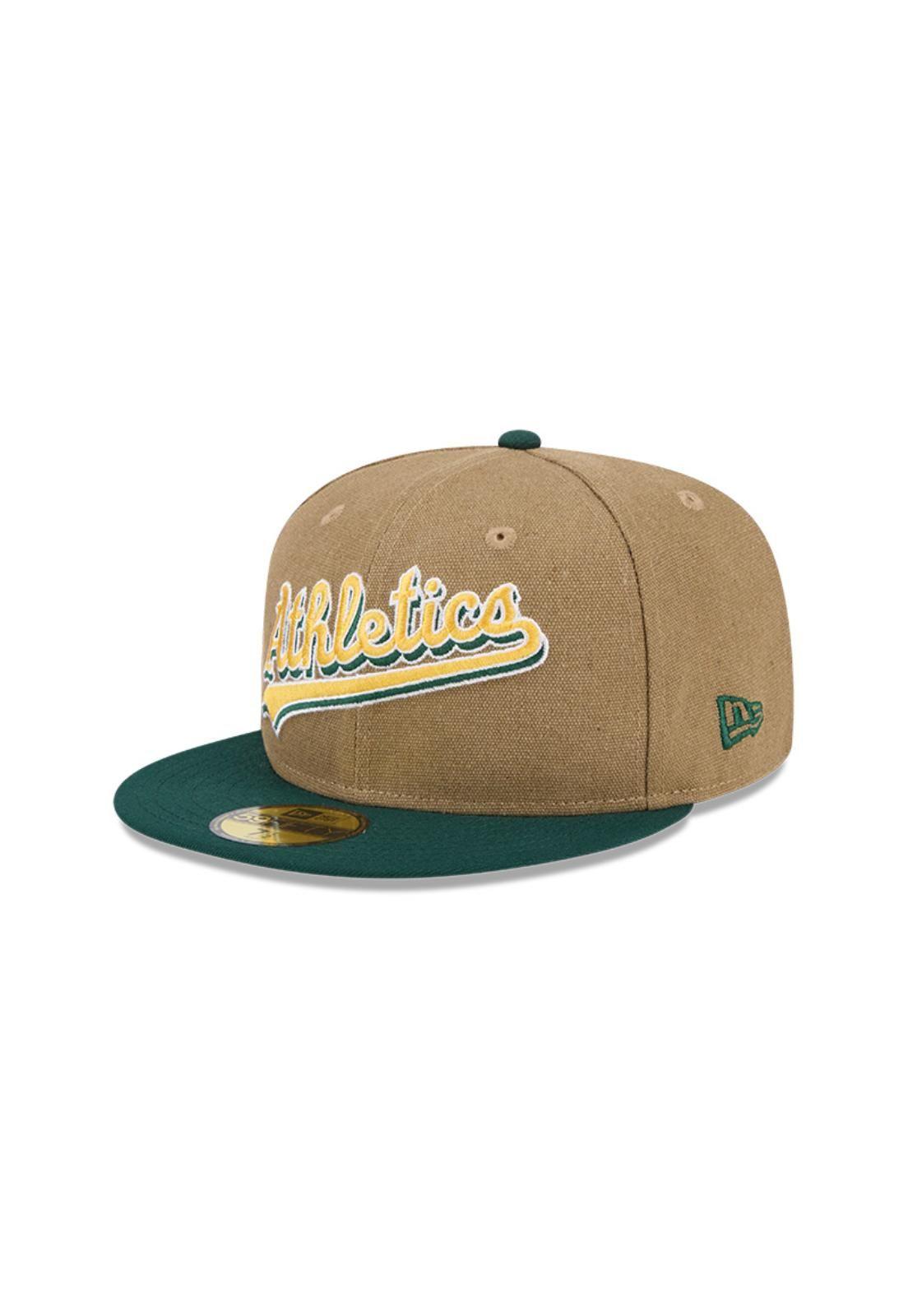 Gorro 59fifty MLB Oakland Athletics Canvas Crown Beige - 60569771-1