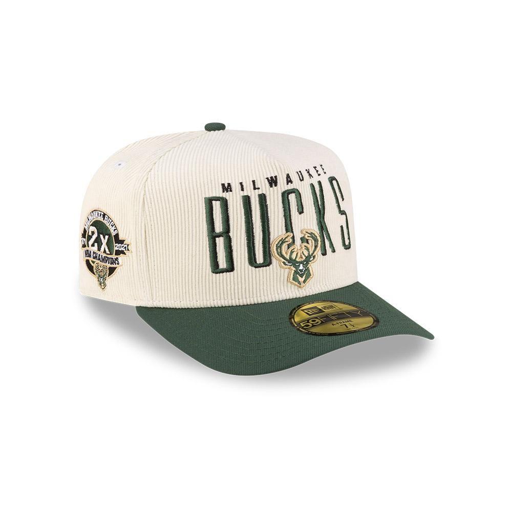 Gorra 59Fifty NBA Milwaukee Bucks NBA Past Verde-0