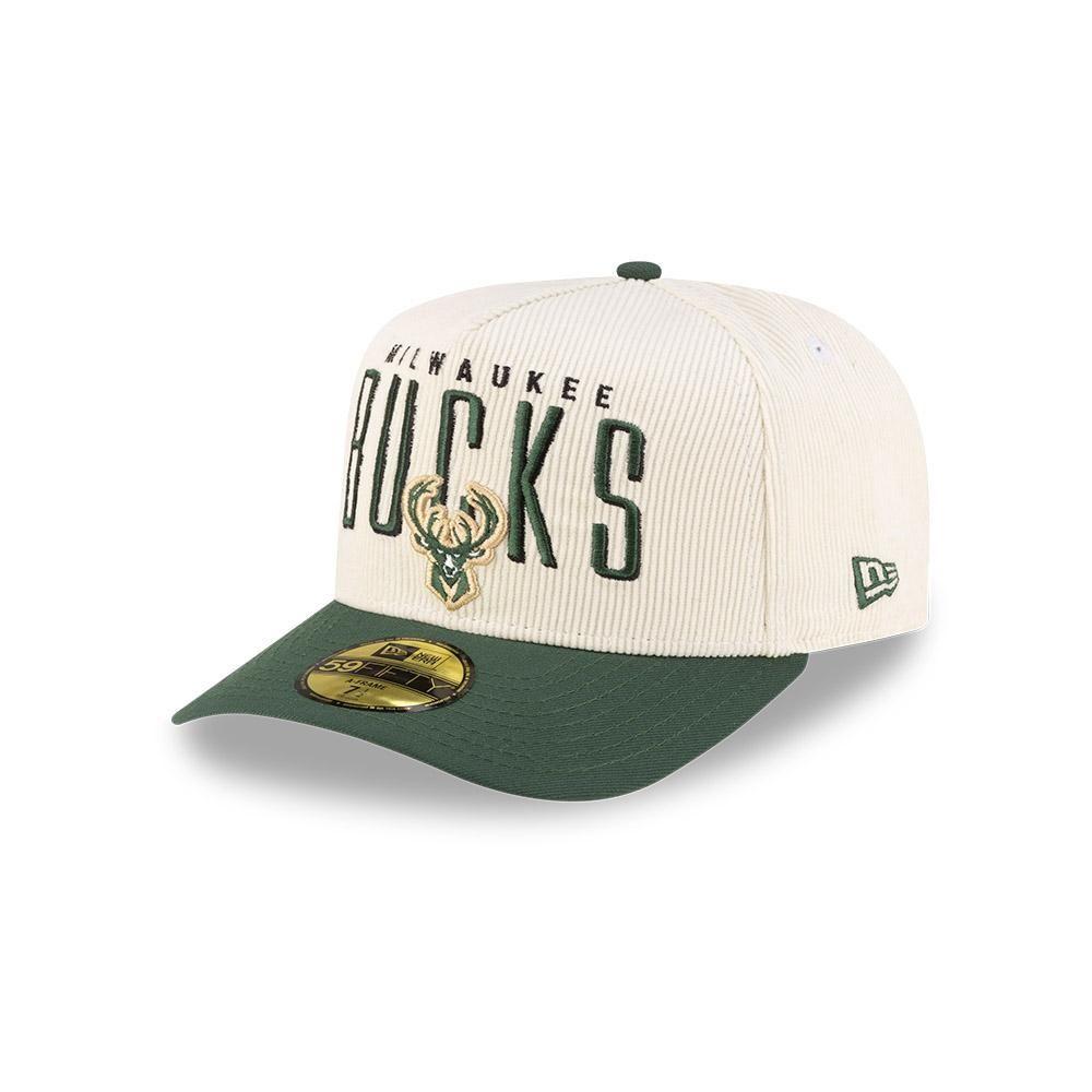 Gorra 59Fifty NBA Milwaukee Bucks NBA Past Verde-1