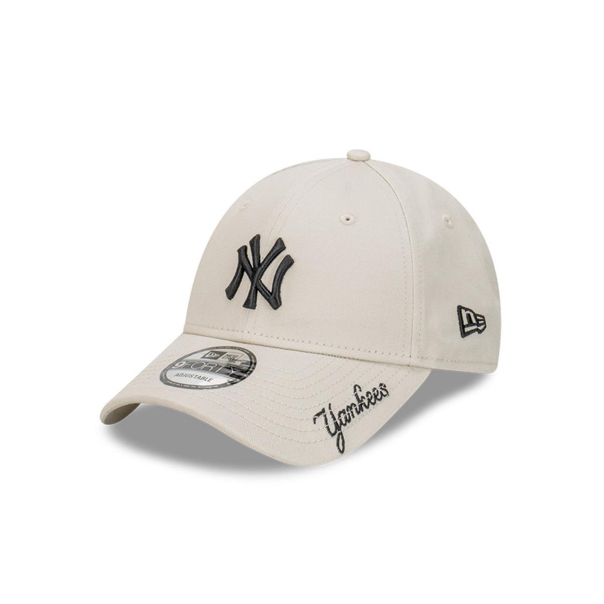 Gorra 9Forty  MLB New York Yankees Stone Visor Script Beige - 60588367-0