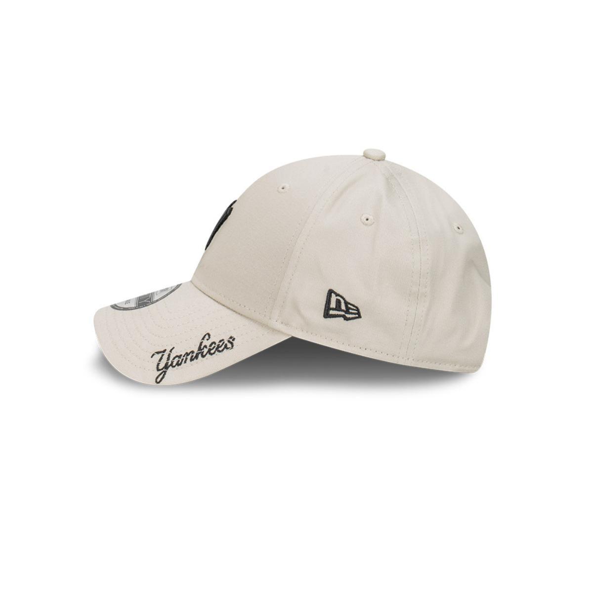 Gorra 9Forty  MLB New York Yankees Stone Visor Script Beige - 60588367-3