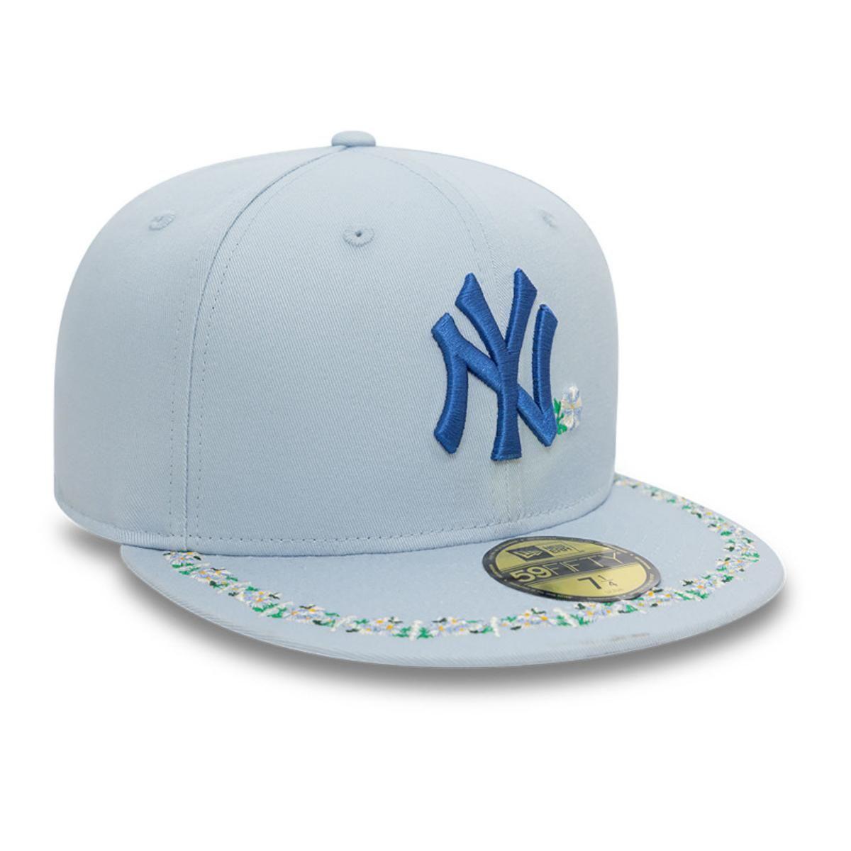 Gorra 59Fifty New York Yankees MLB Floral Border Pastel Blue - 60593304-1