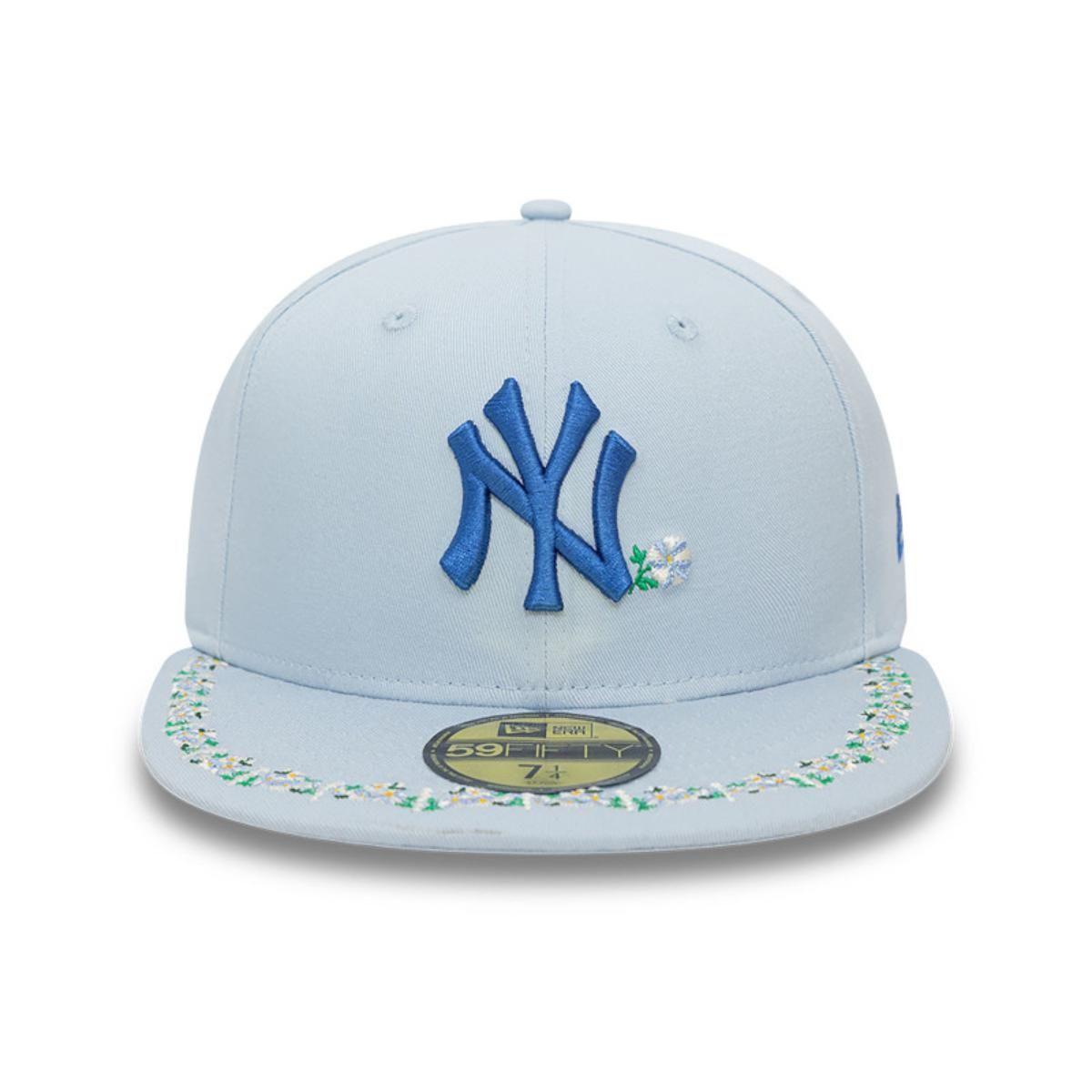 Gorra 59Fifty New York Yankees MLB Floral Border Pastel Blue - 60593304-2