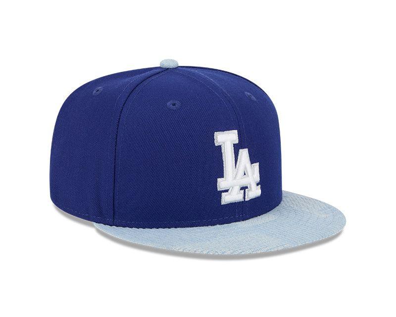 Gorra 59Fifty Los Angeles Dodgers MLB Patch Denim Blue - 60579307-1