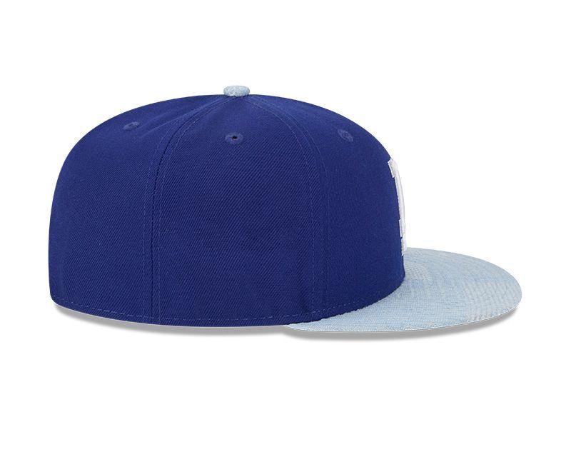 Gorra 59Fifty Los Angeles Dodgers MLB Patch Denim Blue - 60579307-4