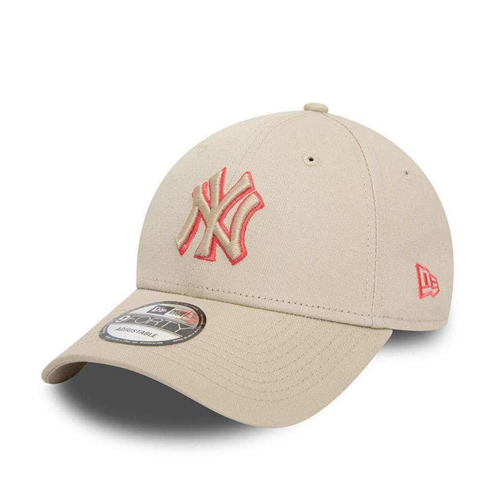 Gorra New York Yankees MLB 9Forty Team Outline Light Beige New Era-0