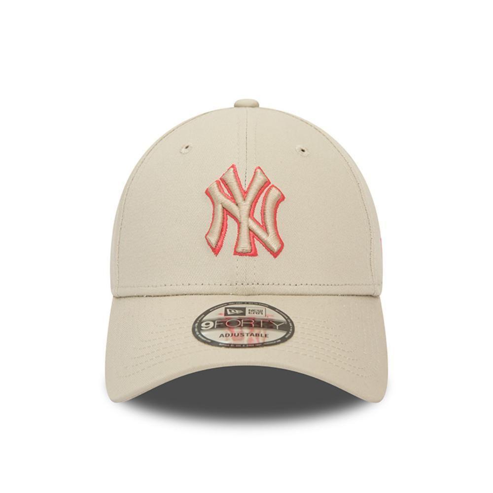 Gorra New York Yankees MLB 9Forty Team Outline Light Beige New Era-2