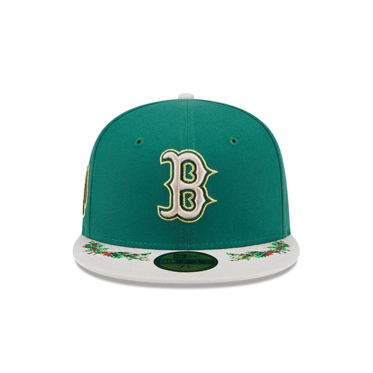 Gorra 59Fifty  MLB Boston Red Sox Novelty Holly Green Med - 60645824-2