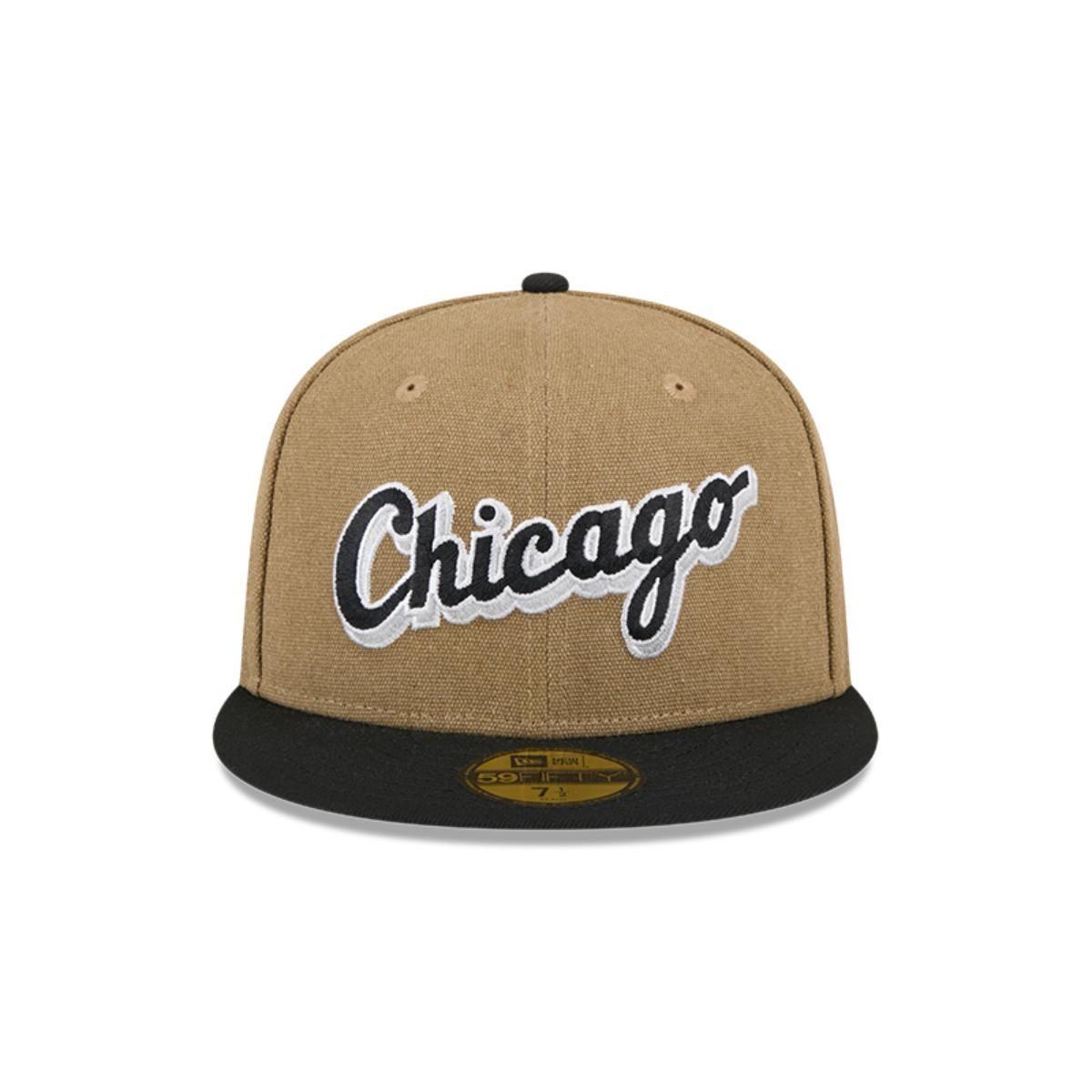 Gorro 59fifty MLB Chicago White Sox Canvas Crown Med Beige - 60569756-2