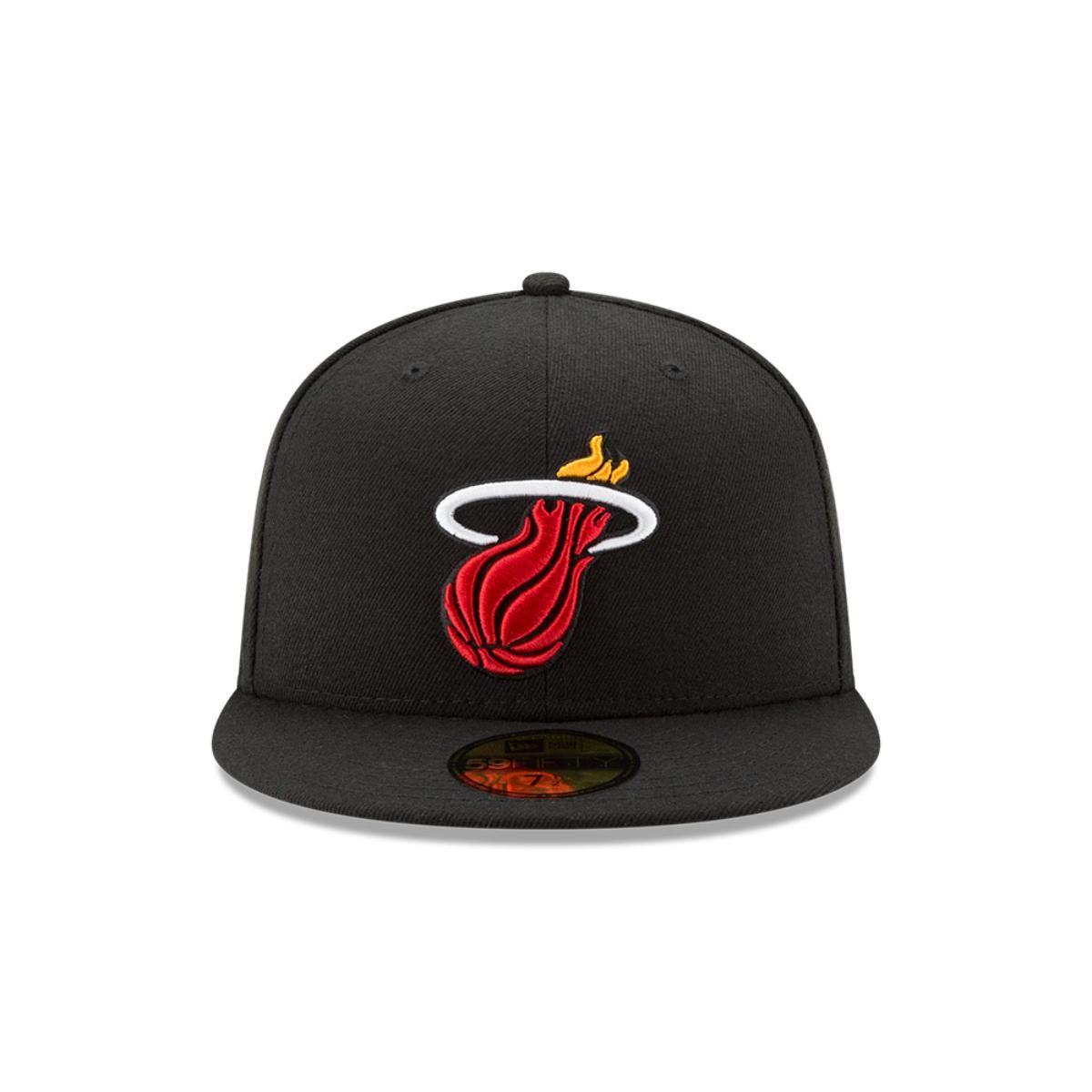 Gorra 59Fifty Miami Heat NBA  Clásicos Black - 70343366-2