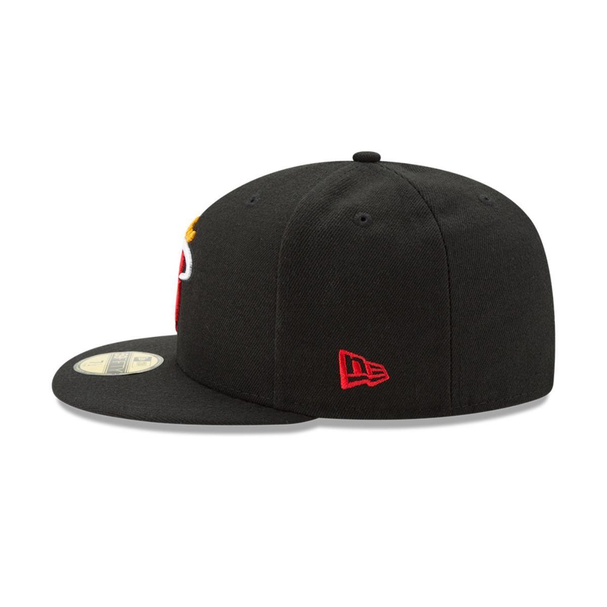Gorra 59Fifty Miami Heat NBA  Clásicos Black - 70343366-3