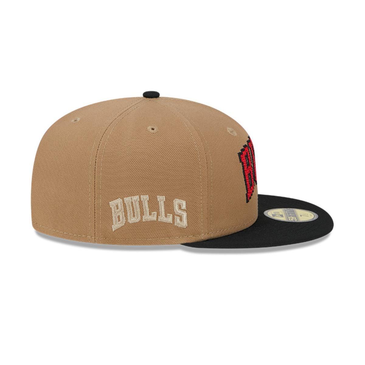 Gorra 59Fifty Chicago Bulls NBA Classic 8-Bit Wordmark Beige - 60573326-3