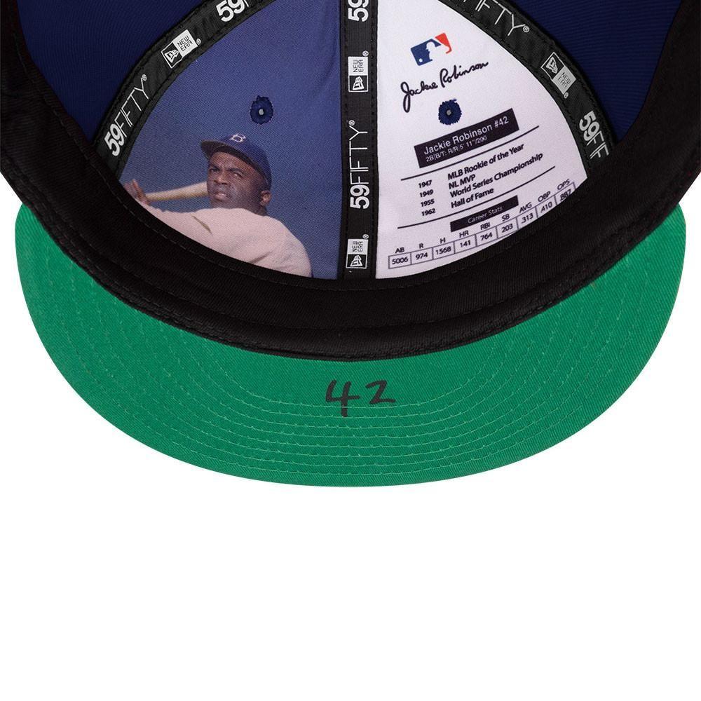 Gorra 59Fifty MLB Brooklyn Dodgers Jacky Robinson Day Negro - 60859371-7