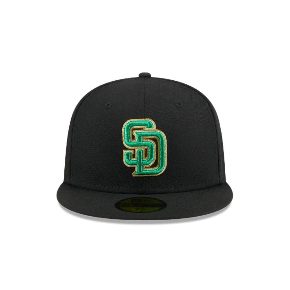 Gorra San Diego Padres MLB 59Fifty Metallic Green Pop Black-2