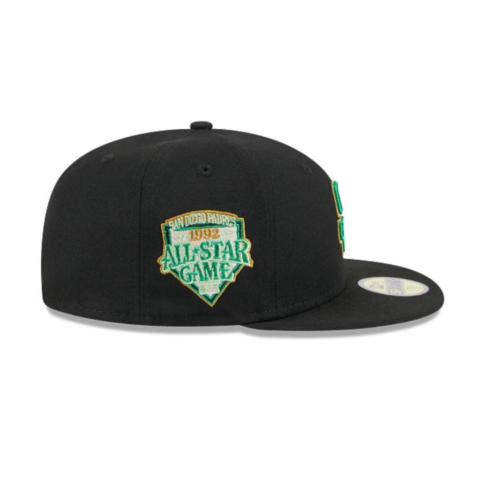 Gorra San Diego Padres MLB 59Fifty Metallic Green Pop Black-3
