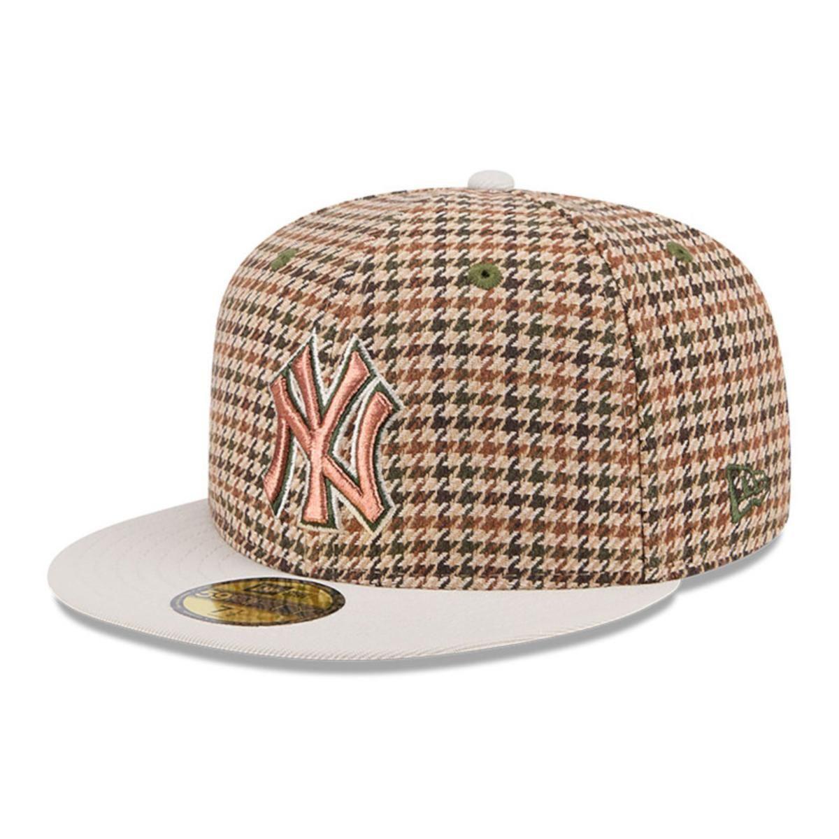 Gorra 59Fifty New York Yankees MLB Houndstooh Open Brown - 60573406-1