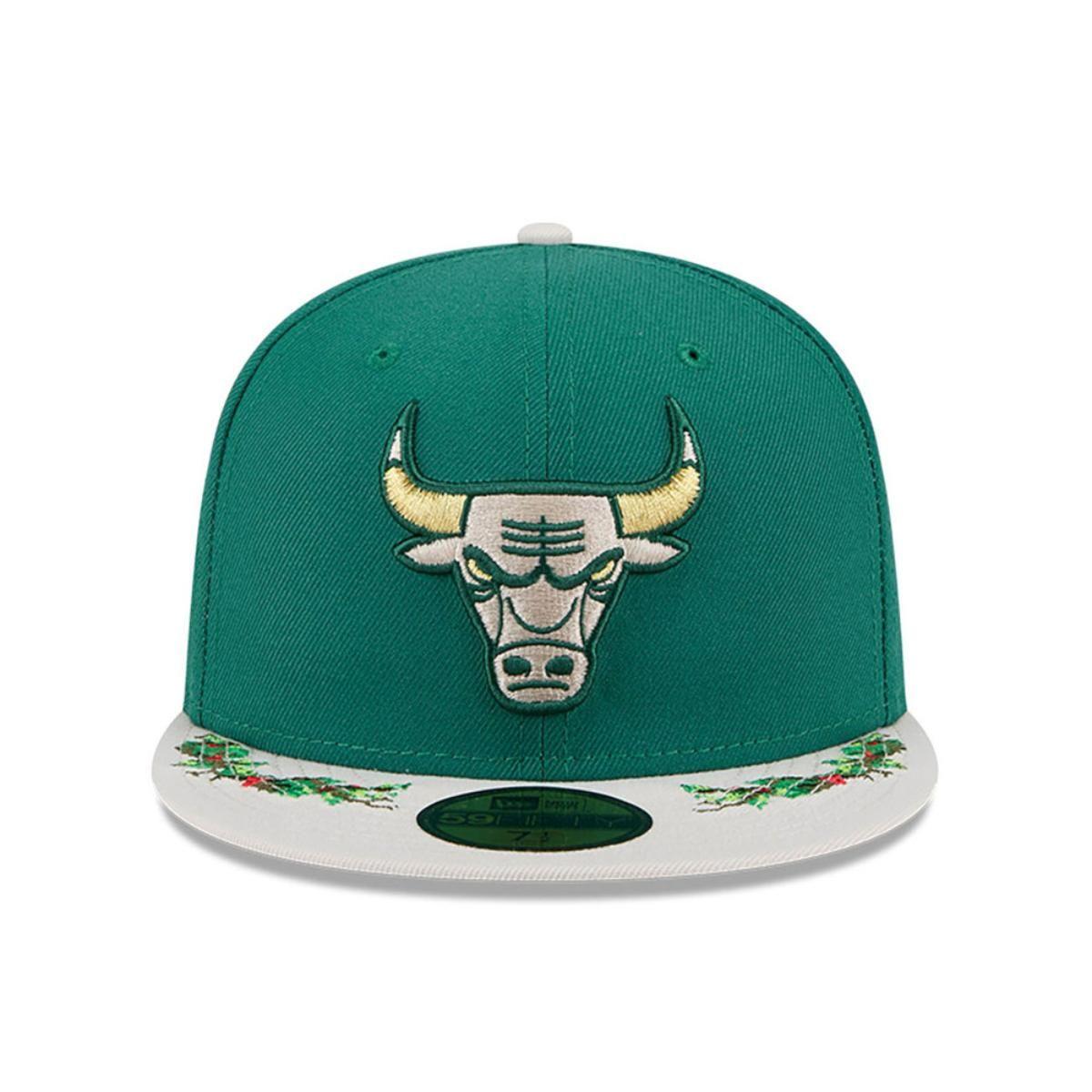 Gorra 59Fifty NBA Chicago Bulls Novelty Holly Green Med - 60645832-2