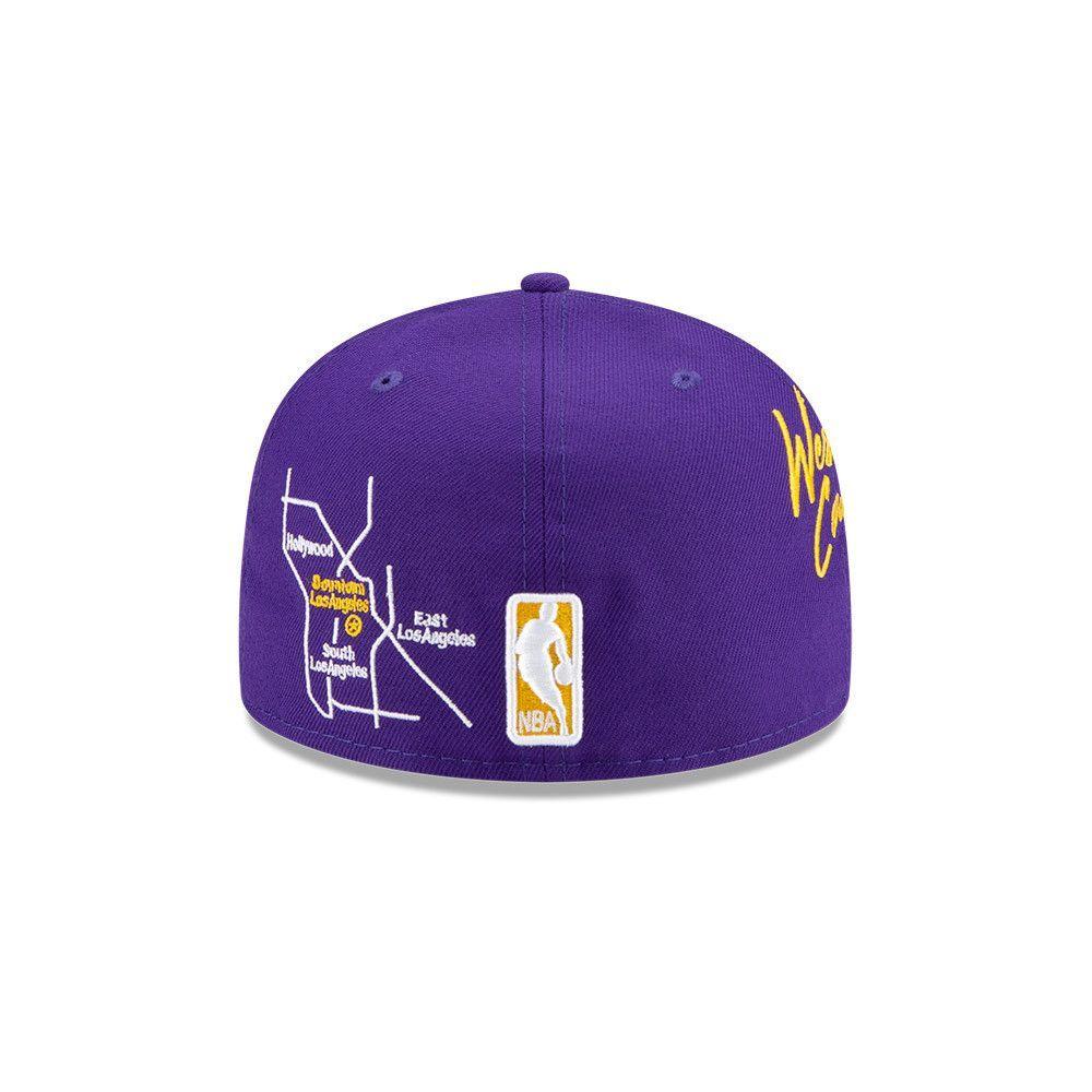 Jockey Los Angeles Lakers NBA 59Fifty Purple - 60185128-3
