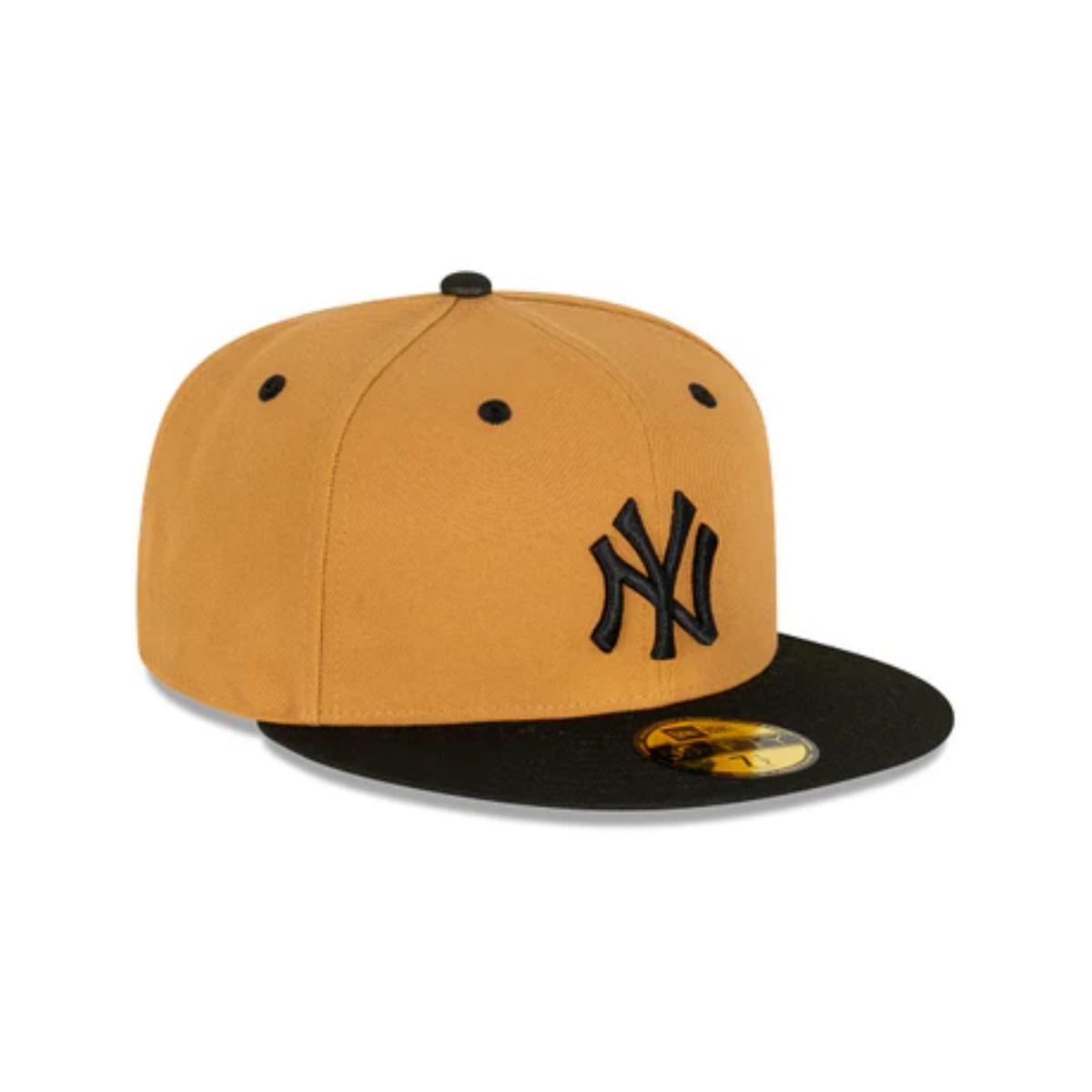 Gorra 59fifty MLB New York Yankees Wheat Black Med Beige - 60416049-1