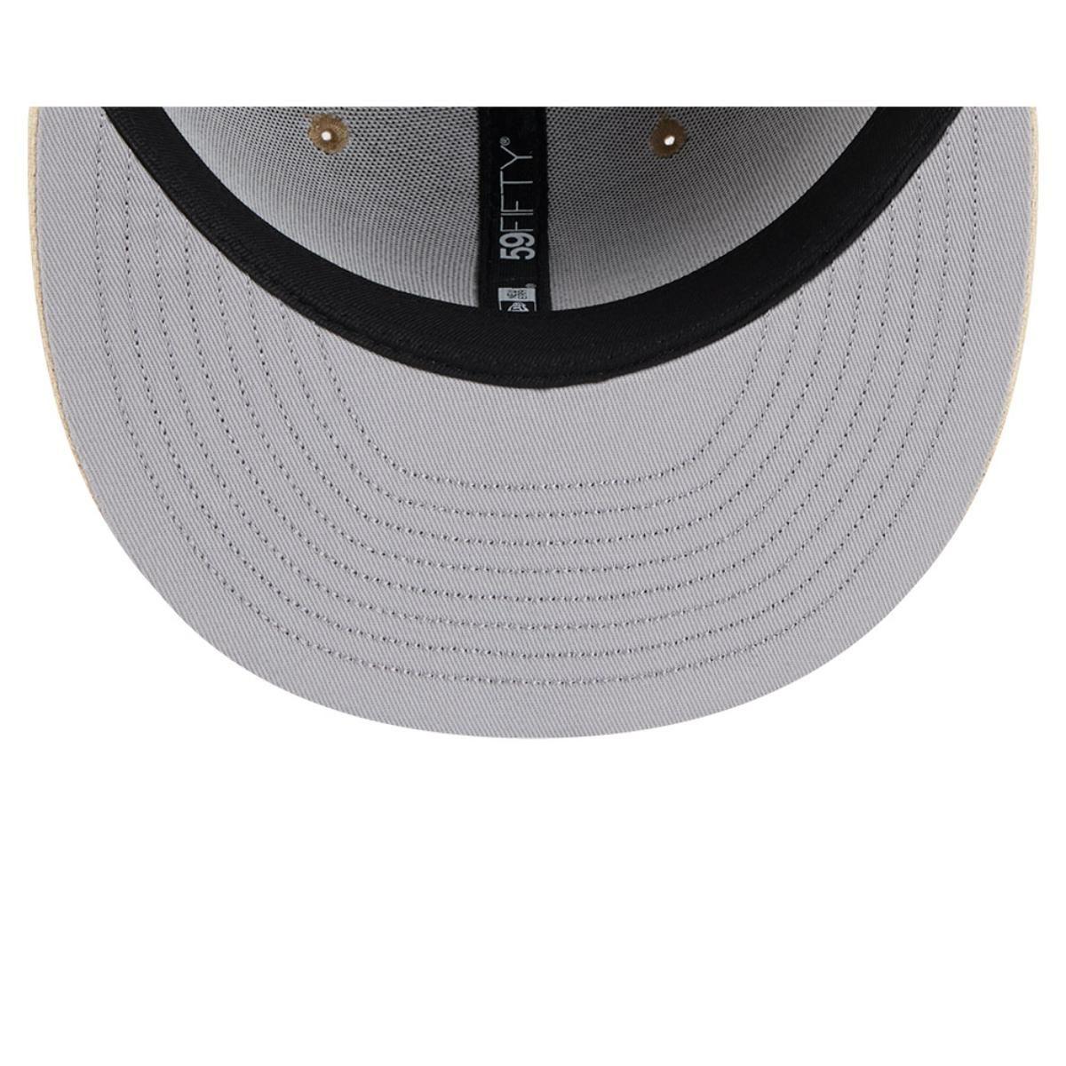 Gorra 59Fifty Los Angeles Dodgers MLB Hand Stitched Beige - 60668442-6