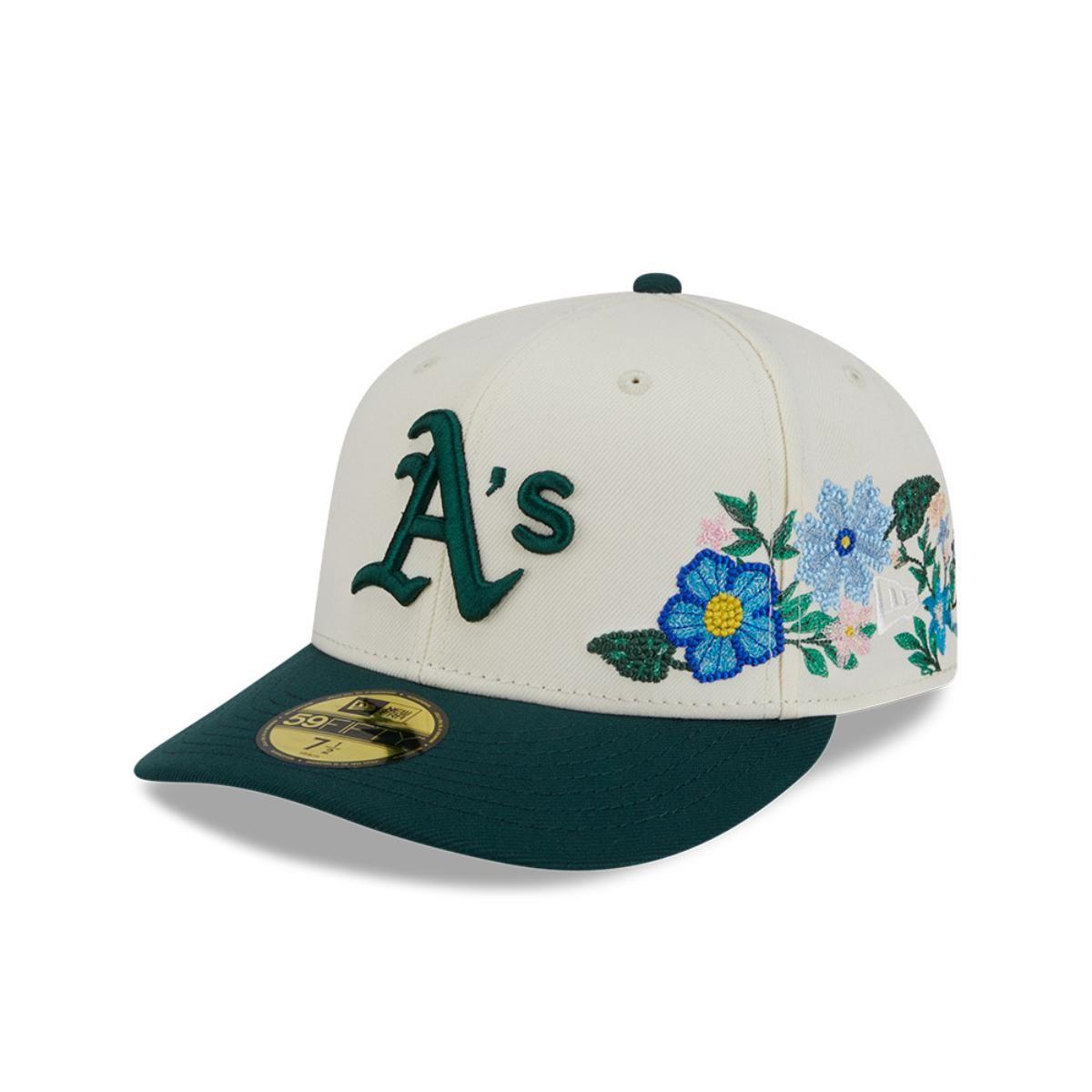 Gorra 59Fifty Oakland Athletics Tonal Florals Dark Green - 60668973-0