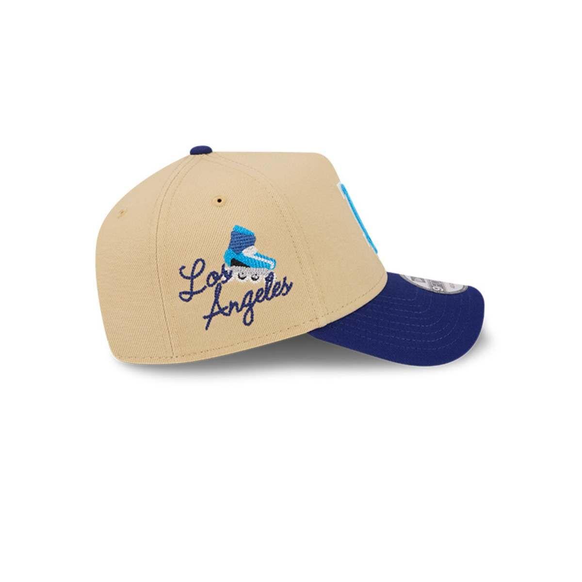 Gorro 9forty MLB Los Angeles Dodgers City Sidepatch Light Beige-5