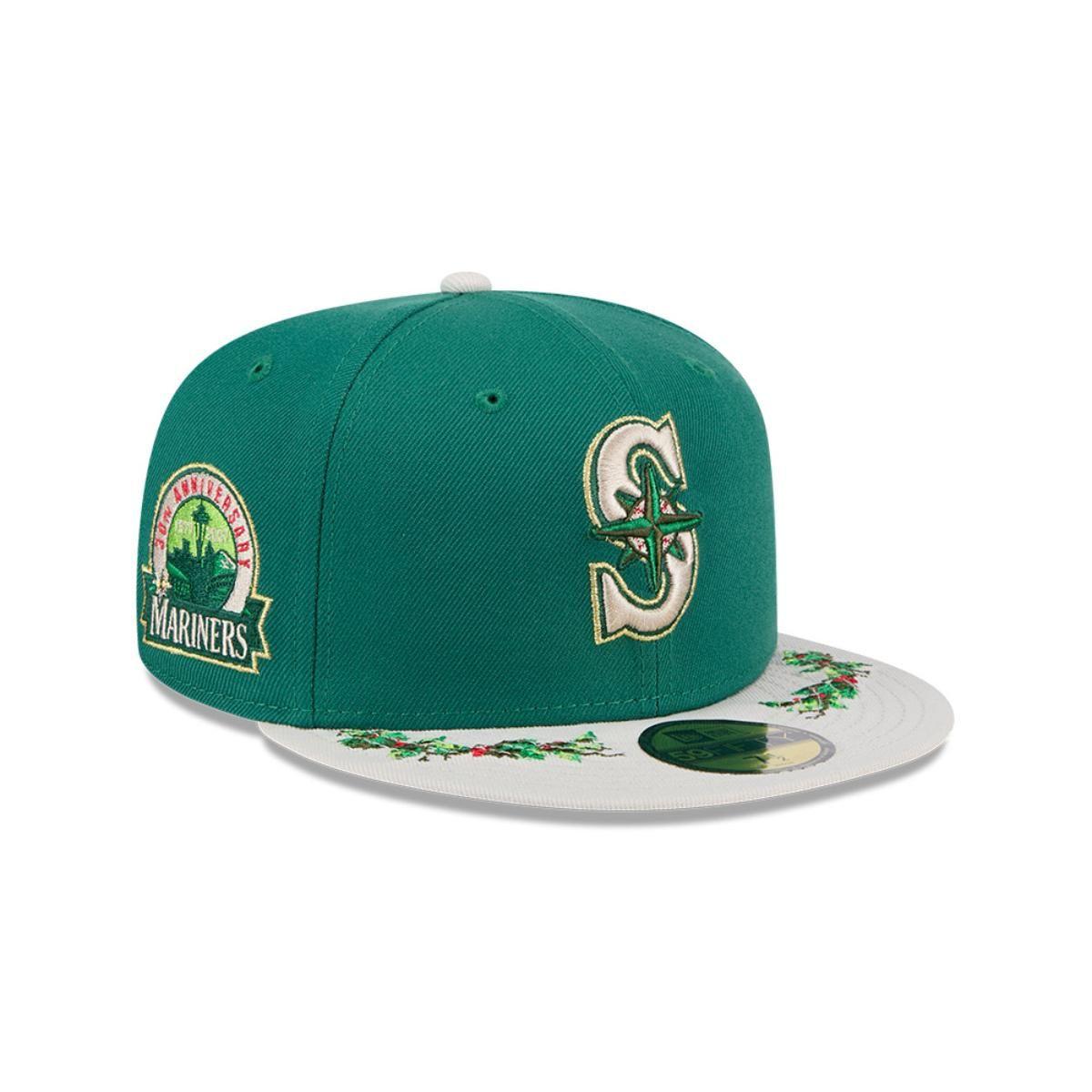 Gorra 59Fifty  MLB Seattle Mariners Novelty Holly Green Med - 60645834-0
