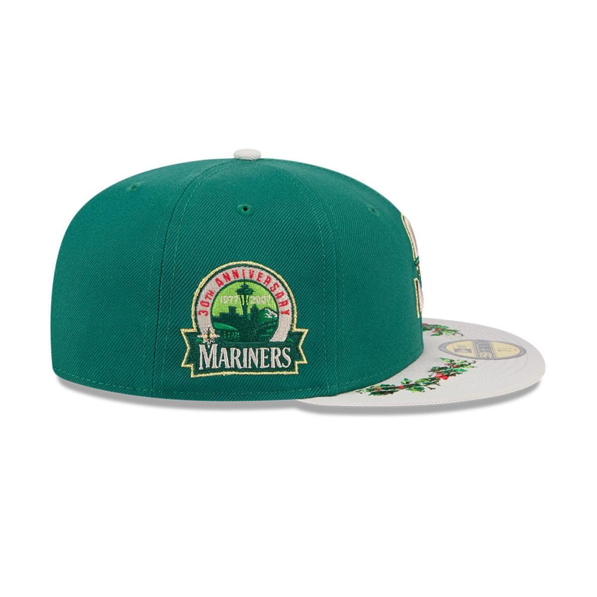 Gorra 59Fifty  MLB Seattle Mariners Novelty Holly Green Med - 60645834-4