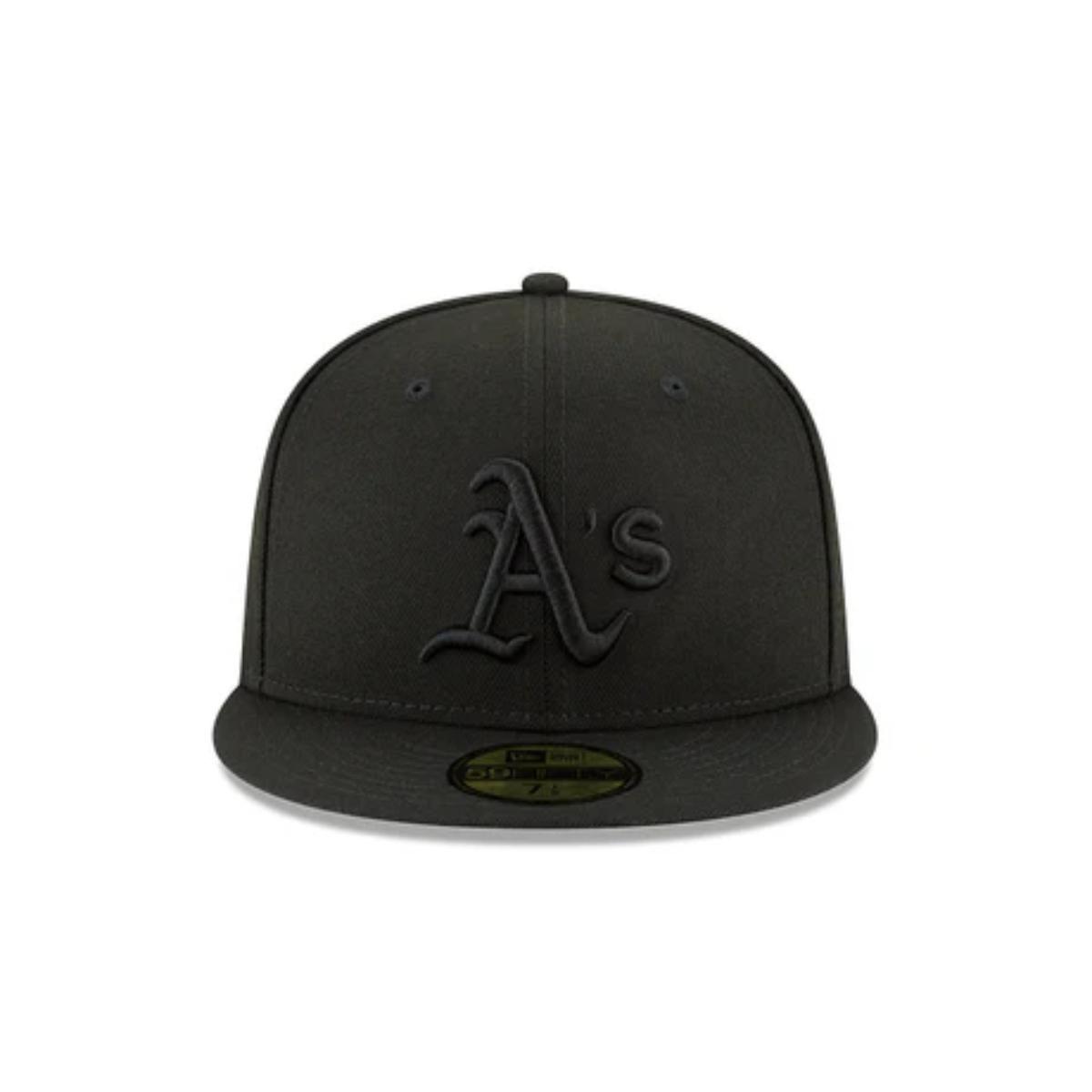 Gorra 59fifty MLB Oakland Athletics Black On Black Black-2