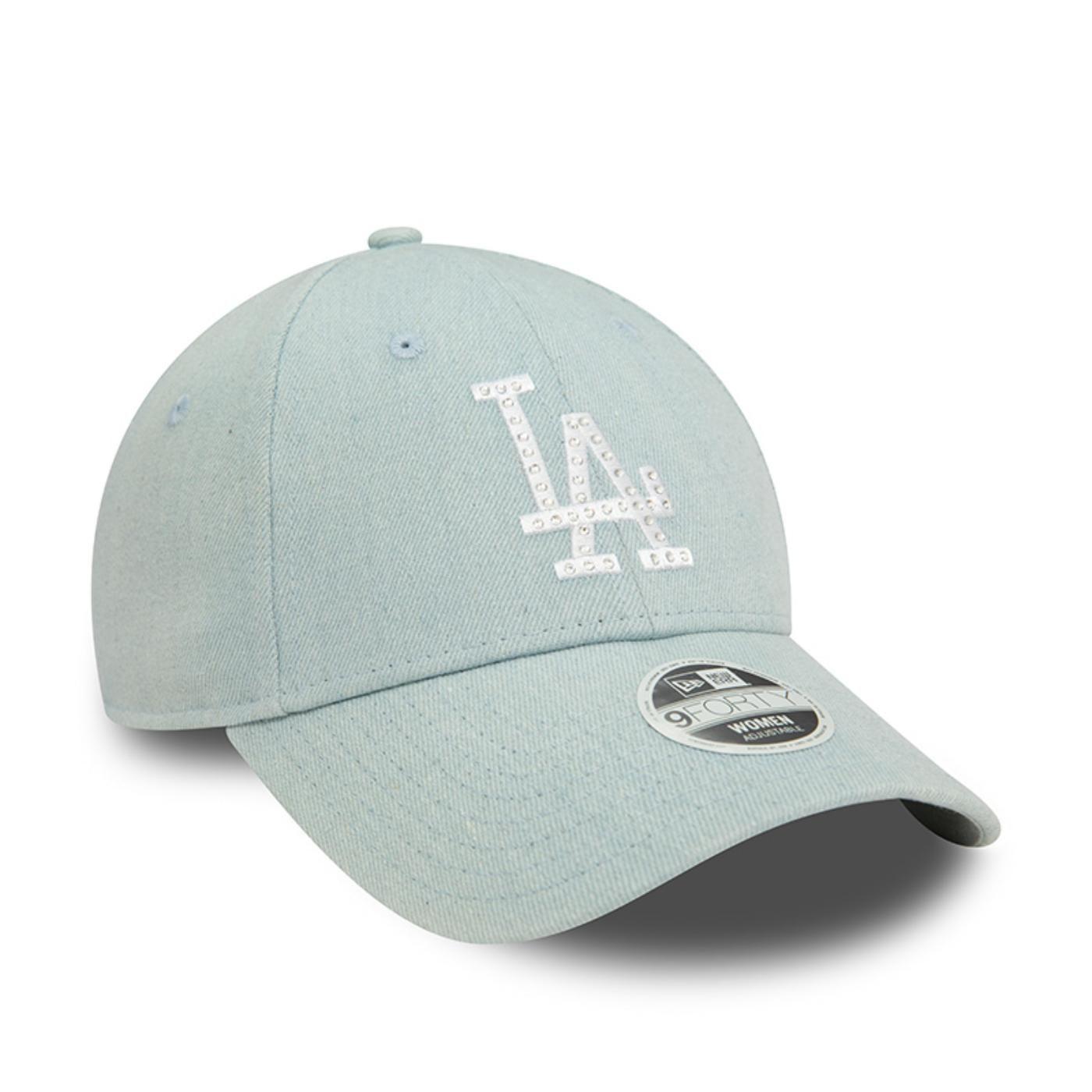 Gorra 9Forty L.A. Dodgers MLB Diamante Denim Blue Sky Women - 60565484-1