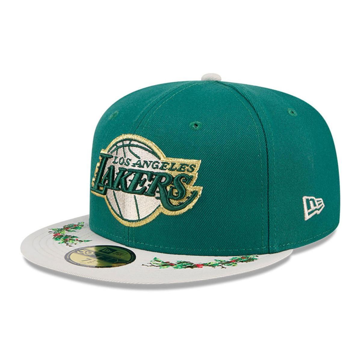 Gorra 59Fifty Los Angeles Lakers NBA Novelty Holly Green Med - 60645829-1